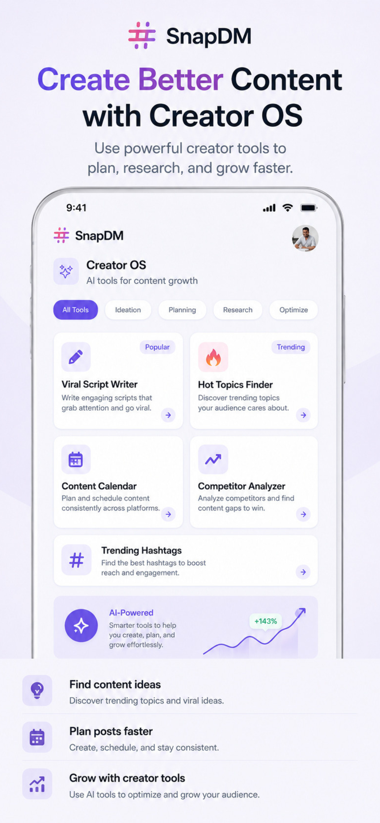 SnapDM: DM Automation