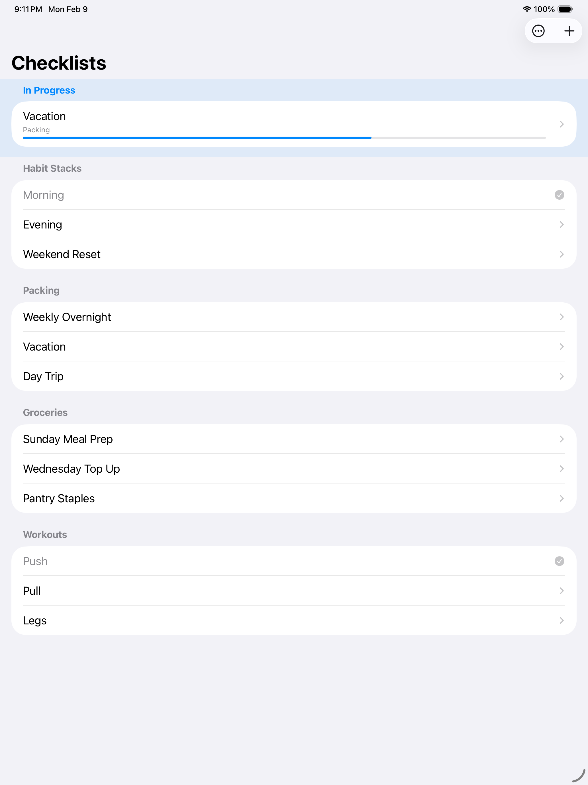 Reusable Checklists screenshot 6