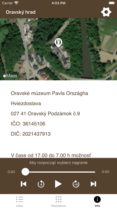 Oravský Hrad Screenshot