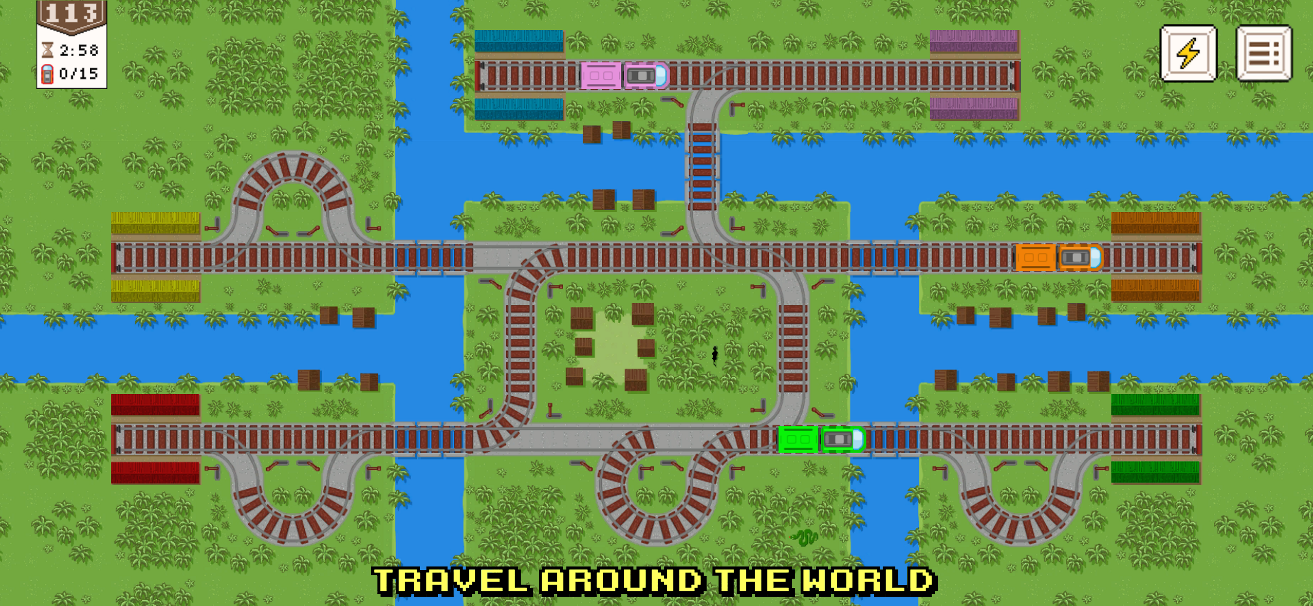 Trains Puzzle - Railroads Game screenshot 9