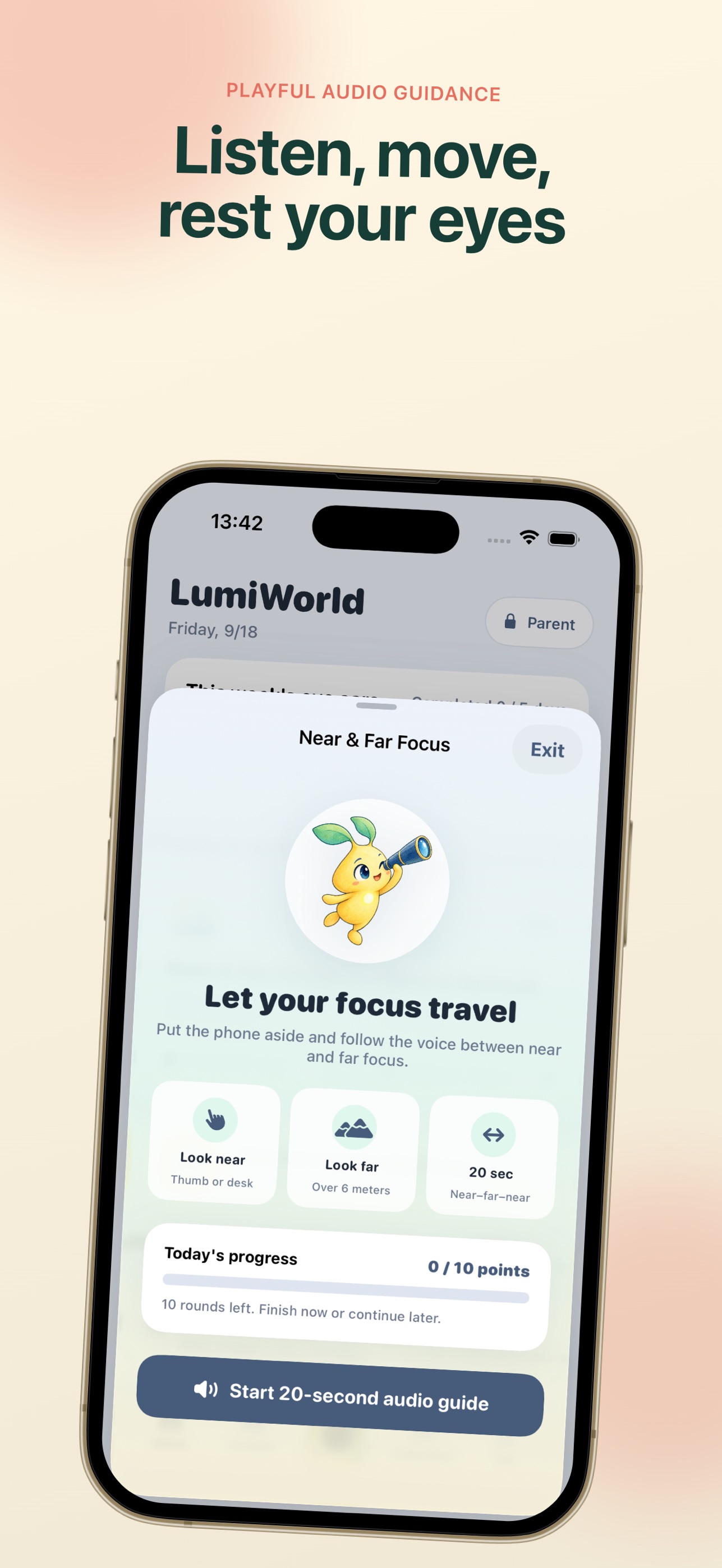 Screenshot 2 of LumiWorld: Eye Breaks & Maps
