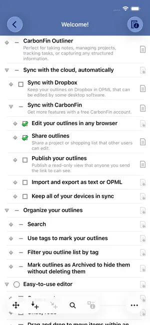 Outliner screenshot 1