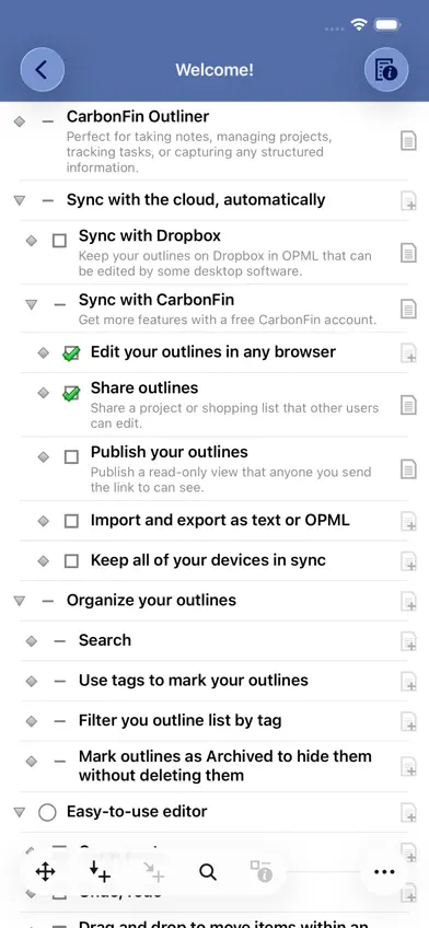 Outliner screenshot 1