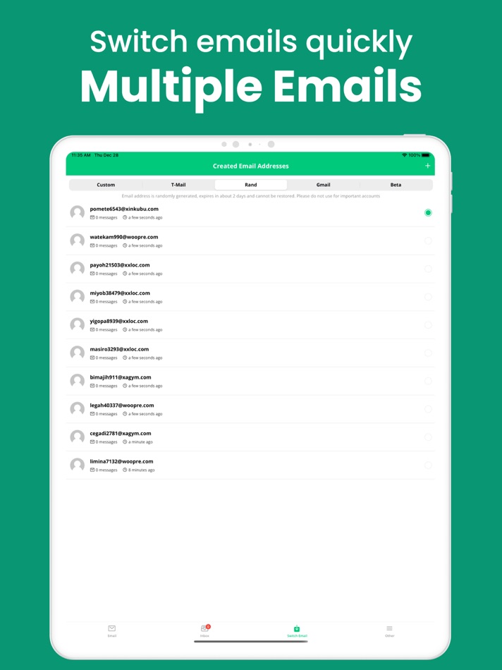 #3. Temporary Email Pro (iOS) Podle: Hoang Dai