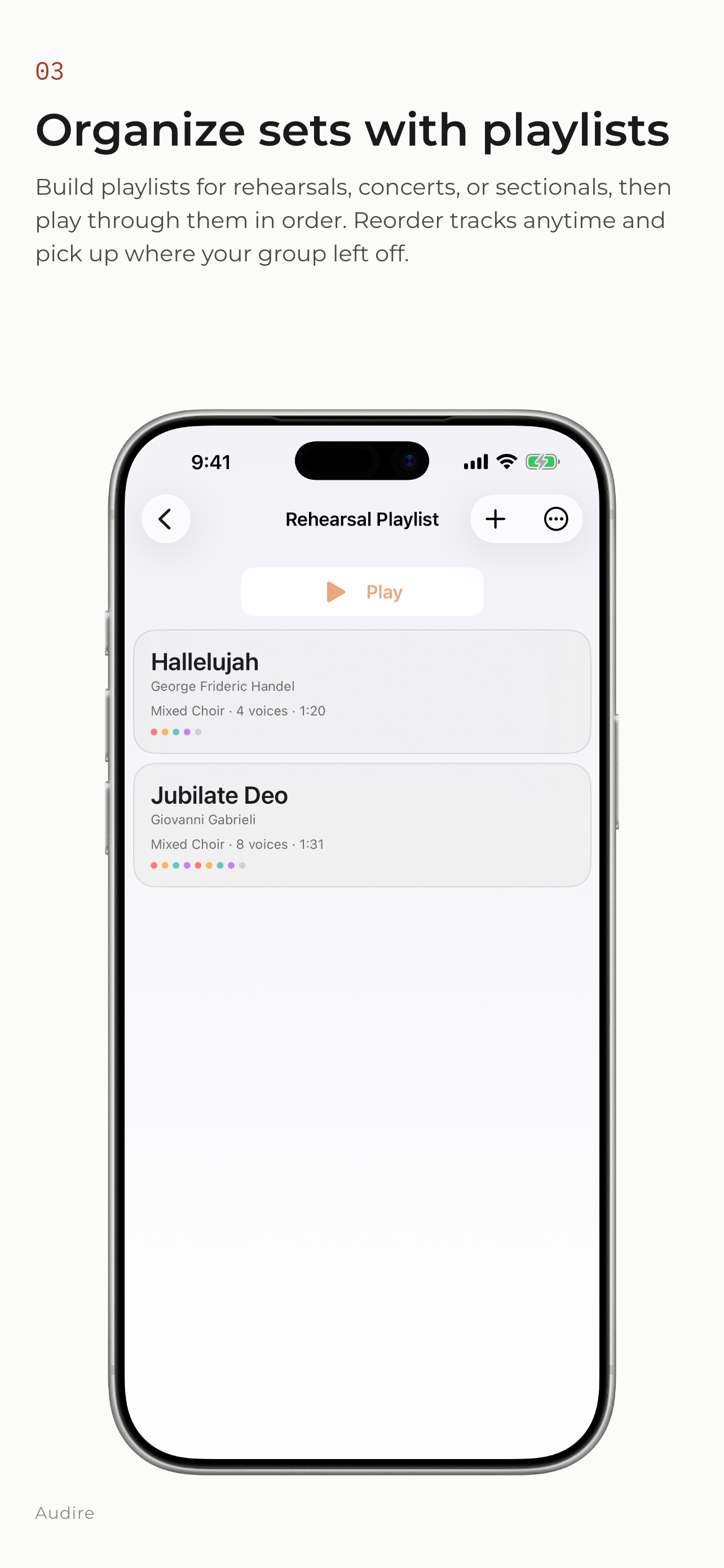 Audire - MIDI Player for Choir screenshot 3
