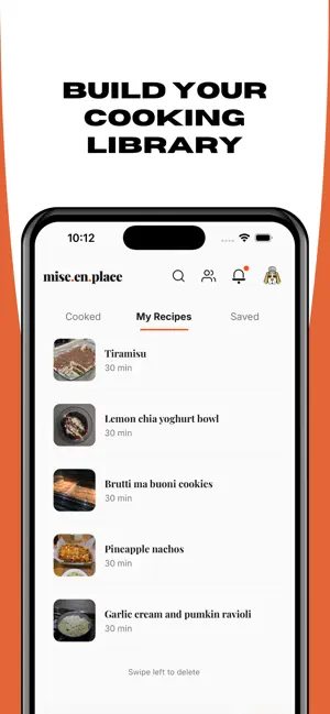 mise en place screenshot 2