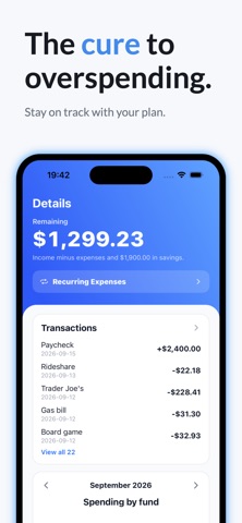 TapSheet: Budget App iPhone screenshot 2