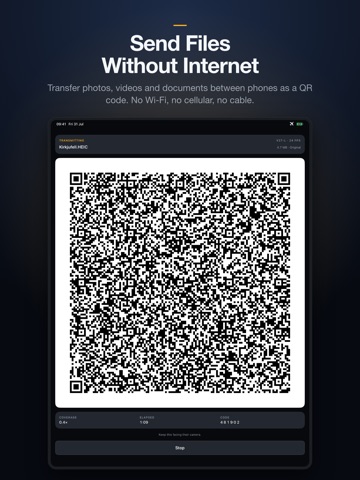Beam: Offline File Transfer iPad screenshot