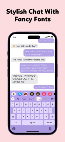 Fonts Keyboard for iPhone,iPad iPhone screenshot