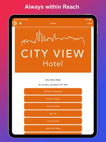 Hinfo iPad screenshot