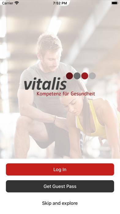 Screenshot #1 pour Vitalis Fitness App