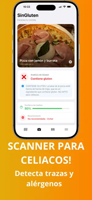 GF Gluten Scanner Restaurantes iPhone screenshot 4