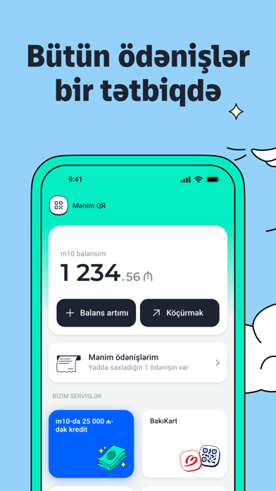 m10 — Digital Wallet Screenshot