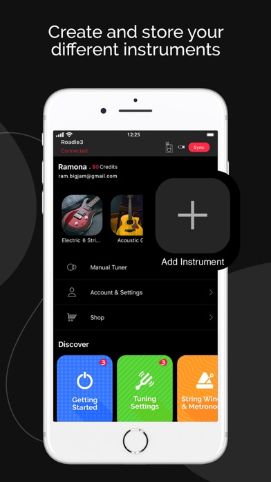 Screenshot #3 pour Roadie Tuner - Guitar Tuner