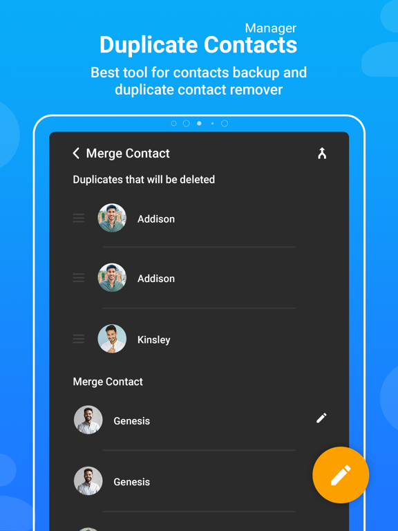 My Contacts Backup + Transfer iPad screenshot 6 - Productivity app