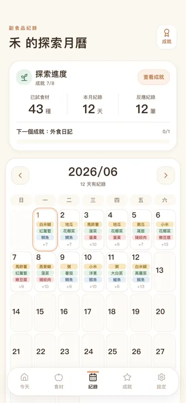 寶寶副食品・今天吃什麼－食譜與過敏紀錄 screenshot 4 of 6