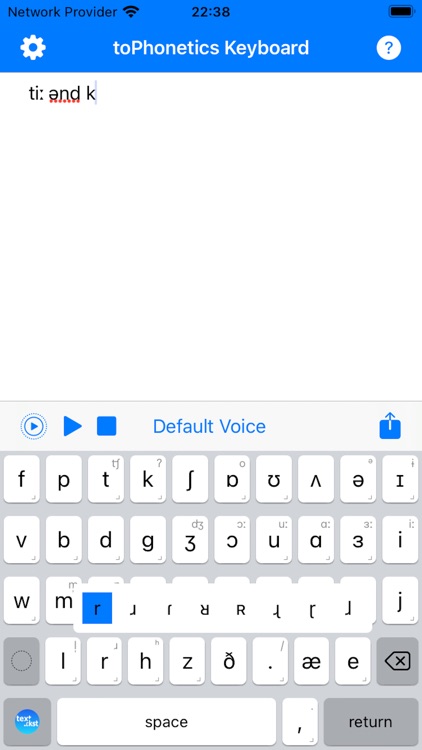 toPhonetics IPA Keyboard