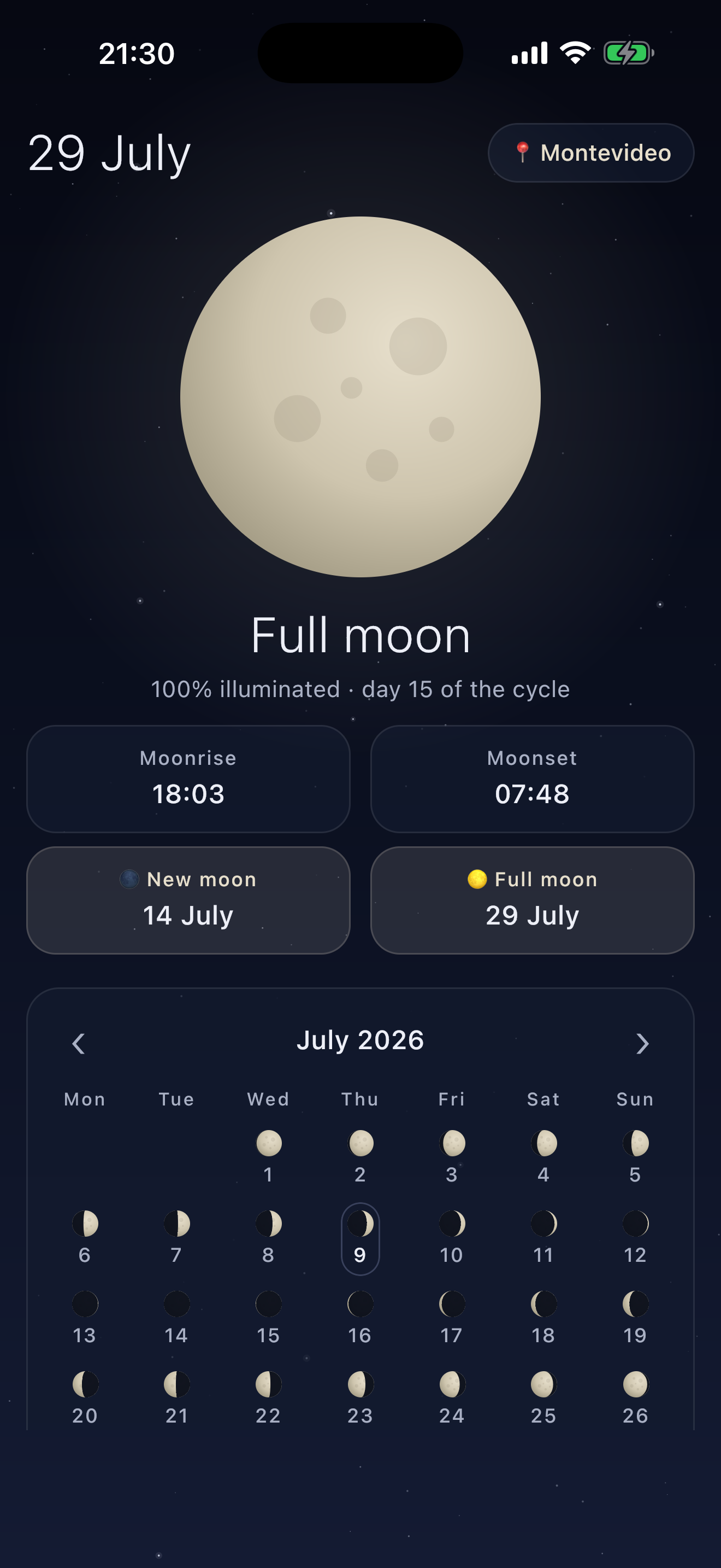 Moon Phase & Stargazing Nights screenshot 6