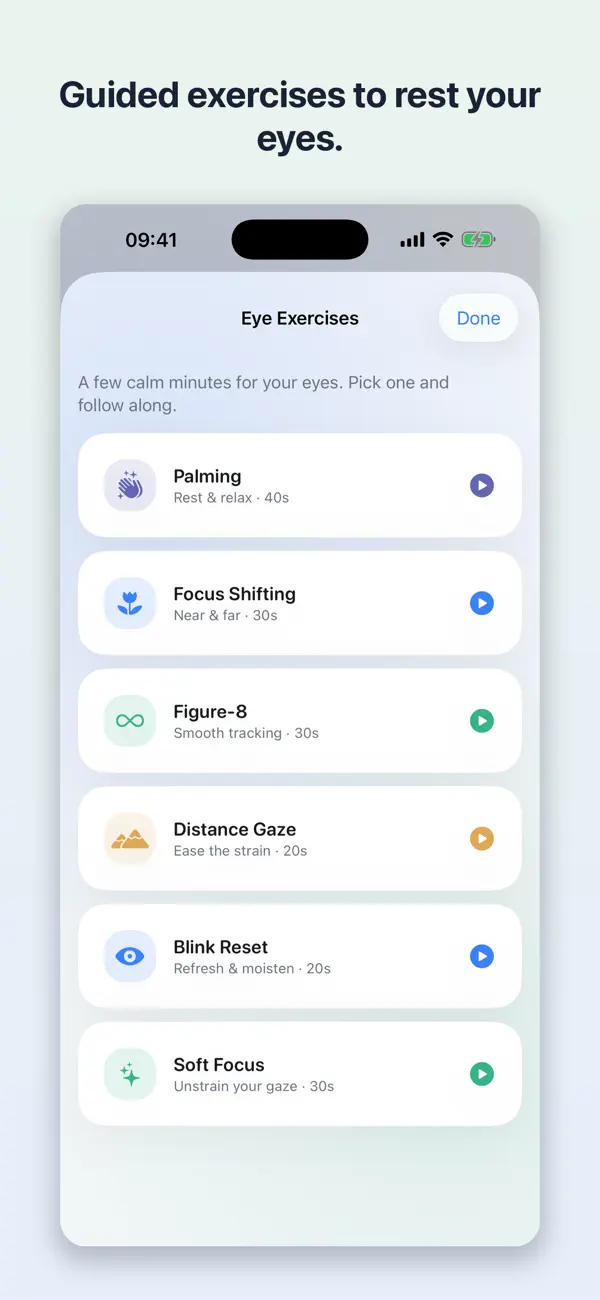 Eye+: Eye Care & Distance screenshot