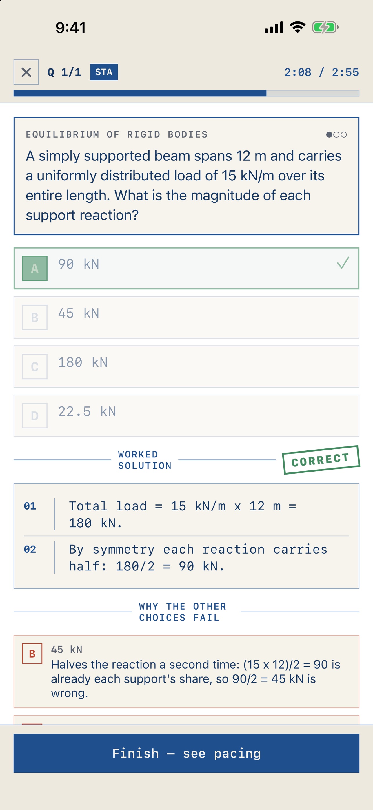 Screenshot 2 of FE Civil Prep: Practice Exam