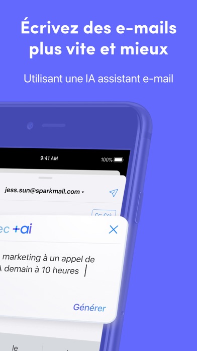 Screenshot #2 pour Spark Mail + IA: boîte E-mail
