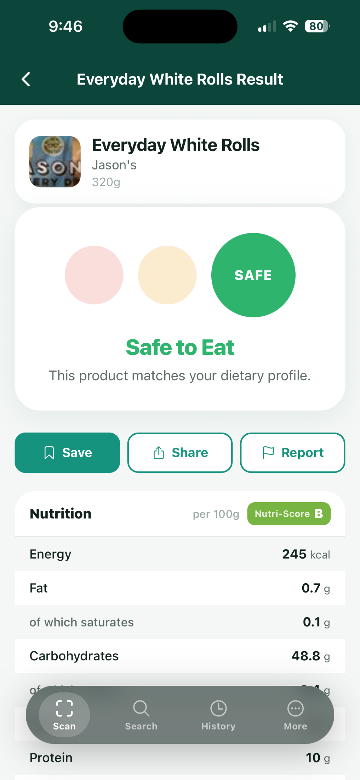 Purely: Food Scanner screenshot 4