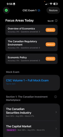 CSC Exam Prep iPhone screenshot