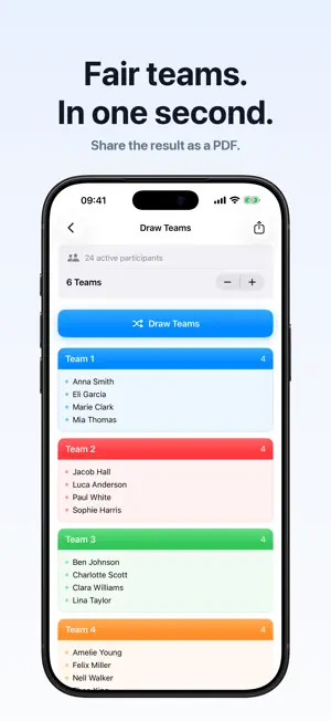 Split Any Group: Team Draw screenshot 1