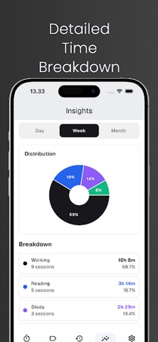 TimeTrack: Work & Study Timer Screenshot 3 of 8