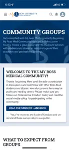 My Ross Med: Student Portal screenshot #1 for iPhone