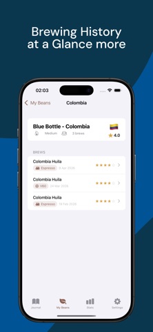 BeanDiary - Coffee Journal screenshot