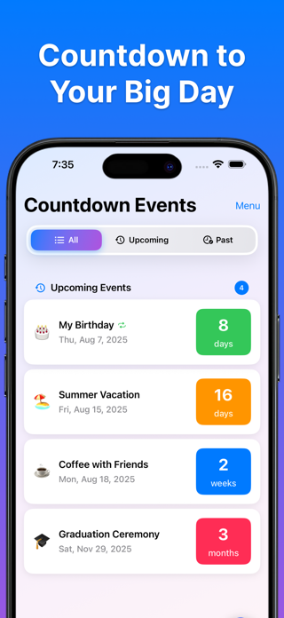 Countdown Widget • Screenshot 1 of 5