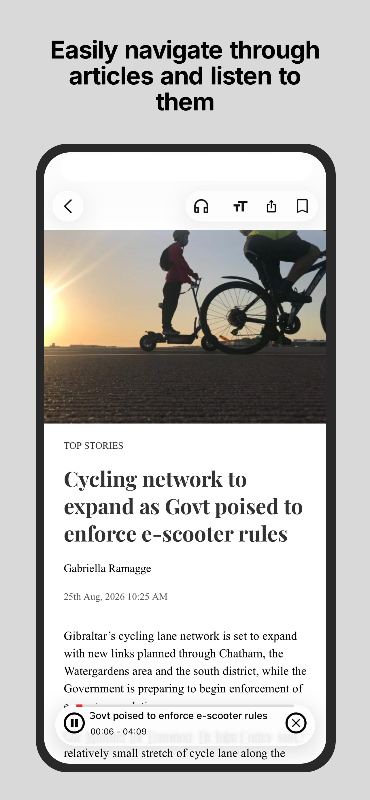 Gibraltar Chronicle Newspaper screenshot 3