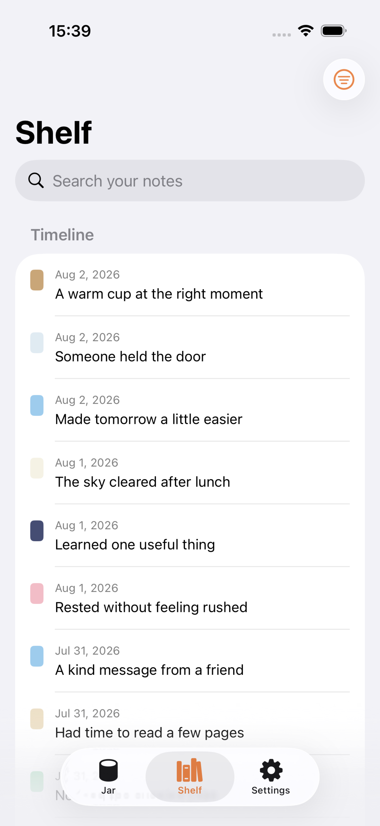 Good Things Jar — Shake Memory screenshot 2