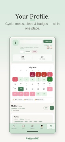 PatternMD iPhone screenshot