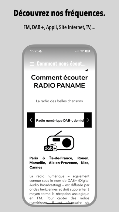 Radio Paname Screenshot
