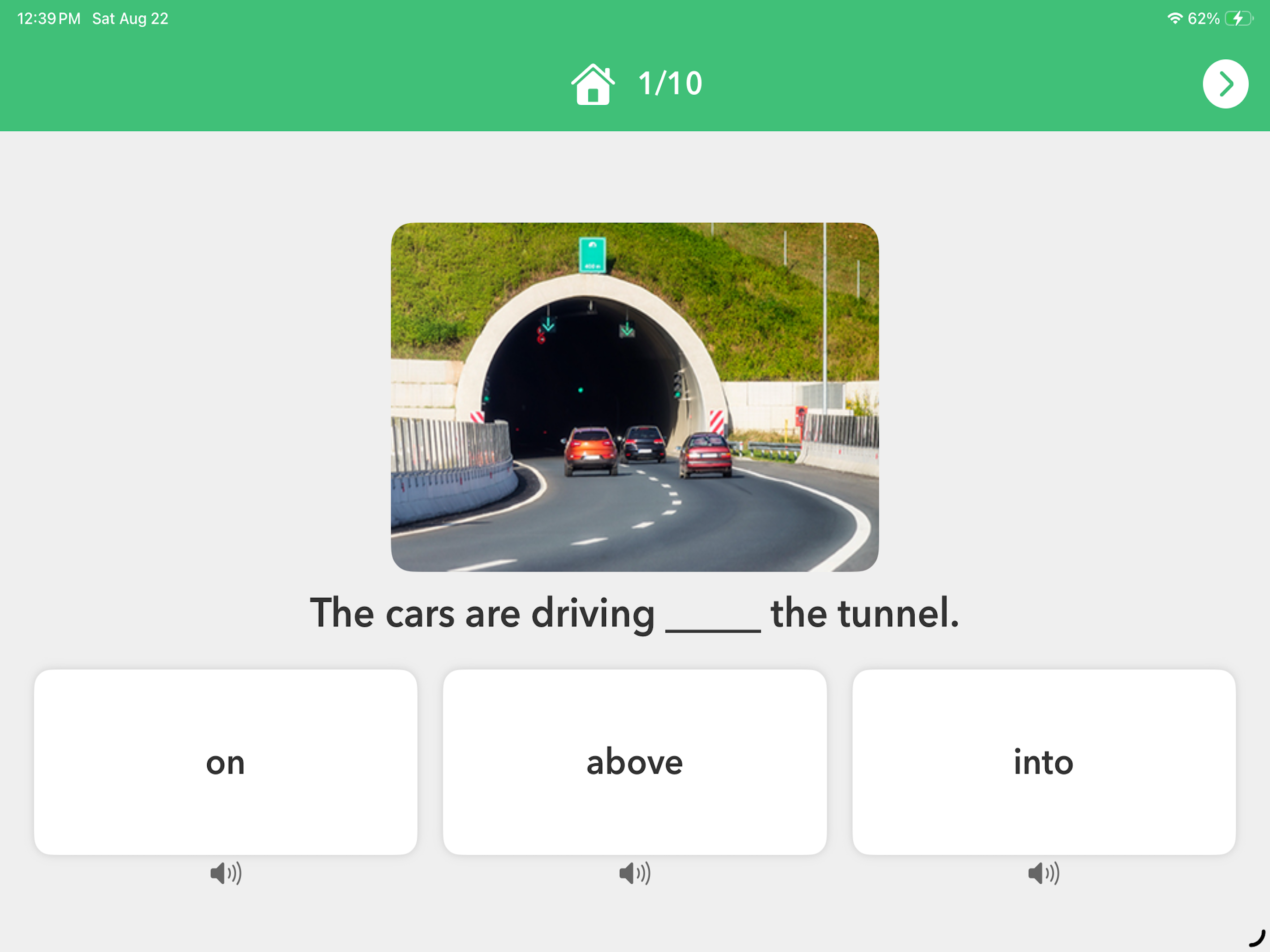 Prepositions by Teach Speech screenshot 2
