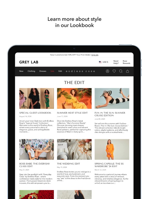 Endless Rose iPad screenshot 5 - Shopping app