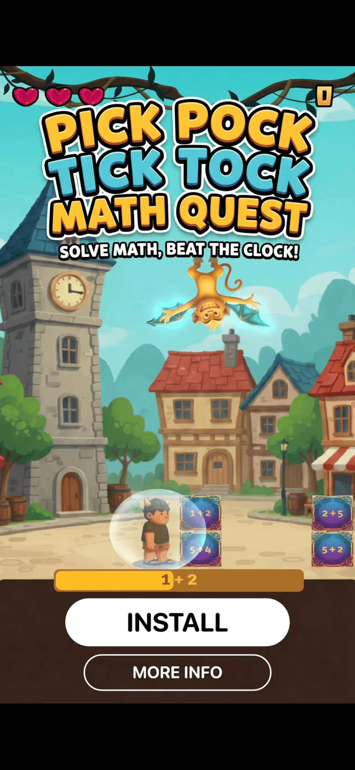 #6. Pick Pock Tick Tock Math Quest (iOS) Von: Michael Clarke