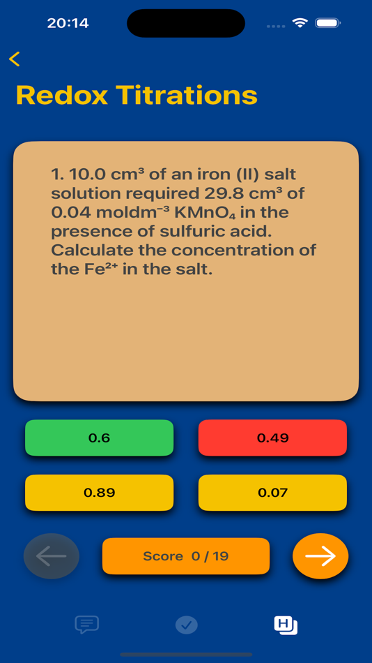 #8. A Level Mole Calculations (iOS) Podle: Isomeos Limited