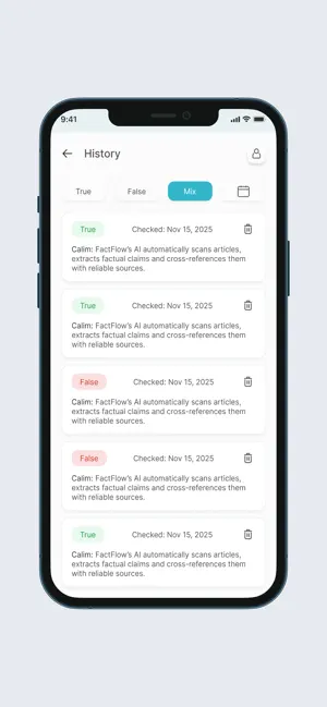 FactFound screenshot 1