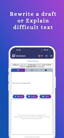 EzComm iPhone screenshot