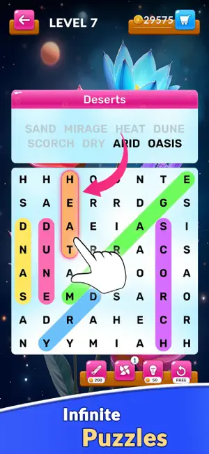 Wordrelaxia : Search Word Jam screenshot 1