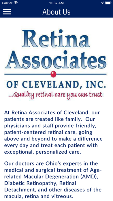 Retina Associates of Cleveland Screenshot 3 - AppWisp.com Retina Associates of Cleveland Screenshot 3 - AppWisp.com