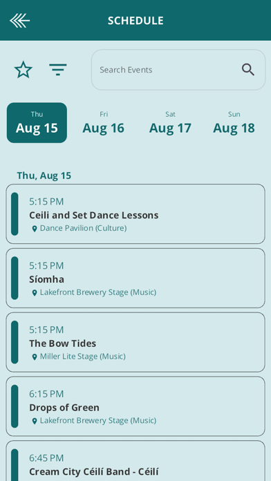 Milwaukee Irish Fest Screenshot