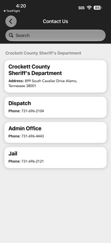 Crockett County Sheriff Screenshot 2 of 3