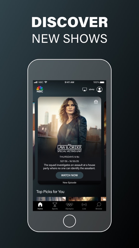 #2. The NBC App – Stream TV Shows (iOS) Oleh: NBCUniversal Media, LLC