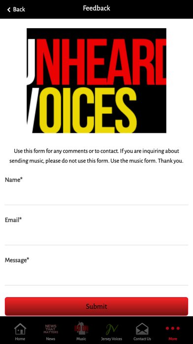 Unheard Voices Magazine Screenshot