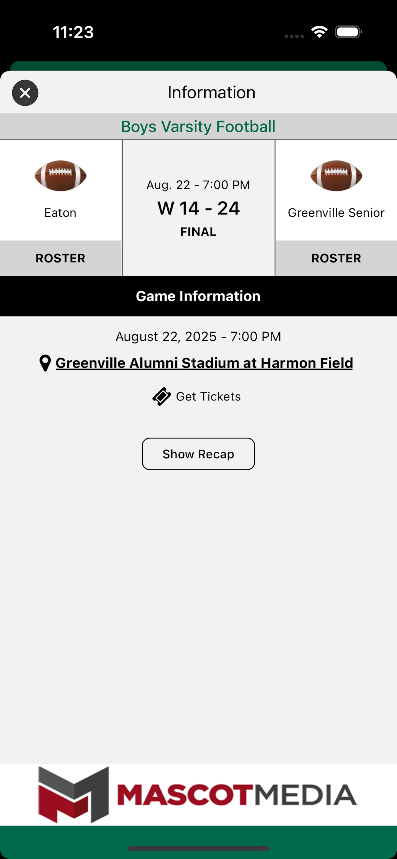 Greenville Athletics screenshot 6