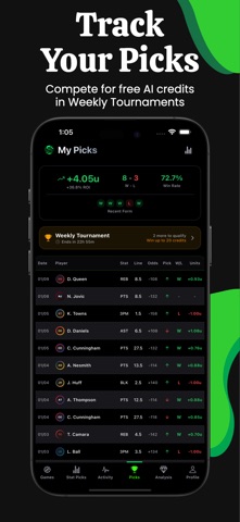 Stat Pick: Player Props & AI screenshot